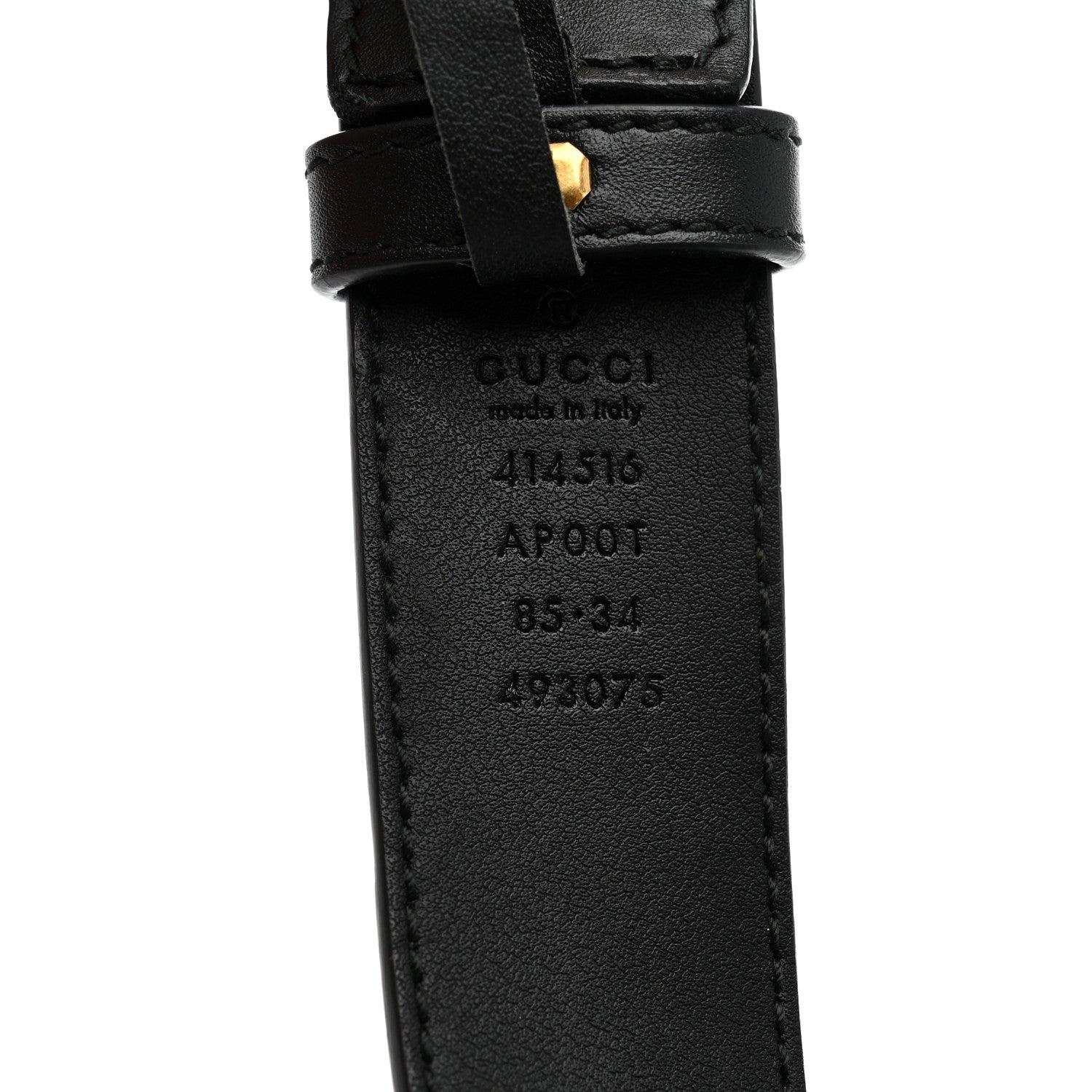 Calfskin Double G 30mm Belt 85 34 Black