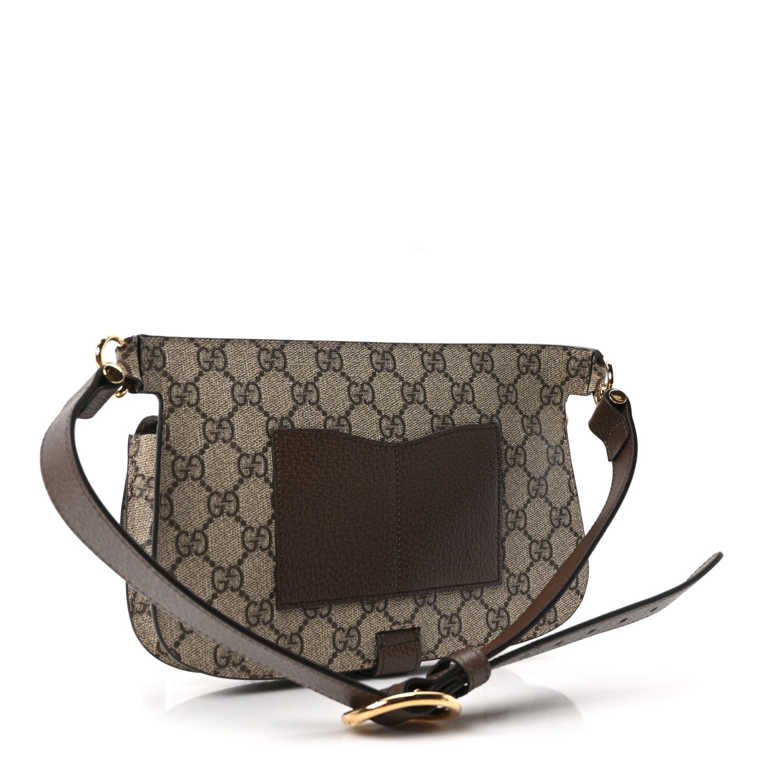 GG Supreme Monogram Textured Dollar Calfskin Blondie Belt Bag Beige Ebony New Acero