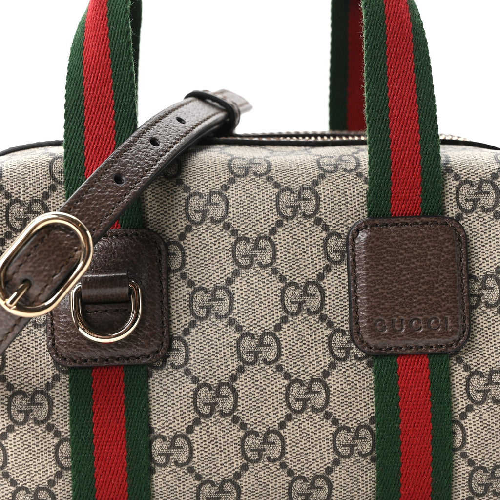 GG Supreme Web Mini GG Top Handle Bag Beige Ebony New Acero