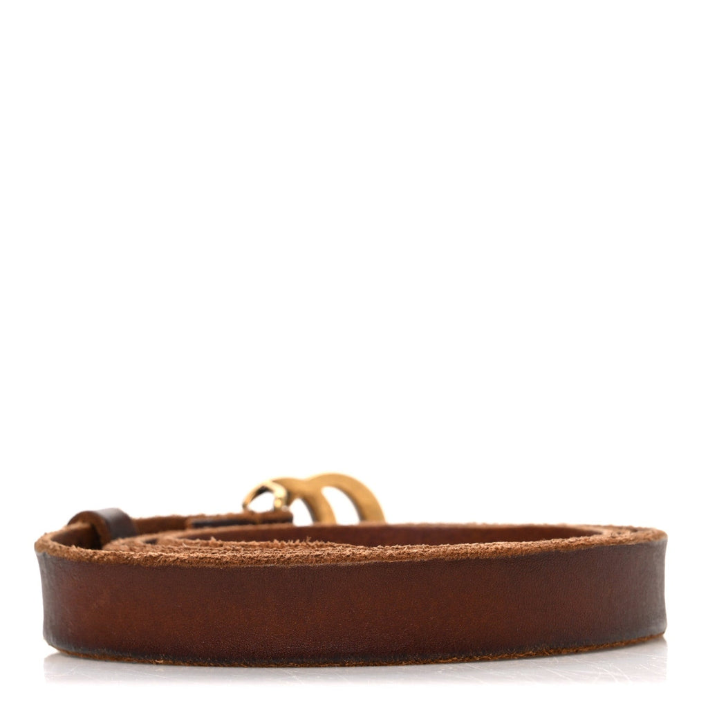 Faded Calfskin Double G Belt 95 38 Cuir