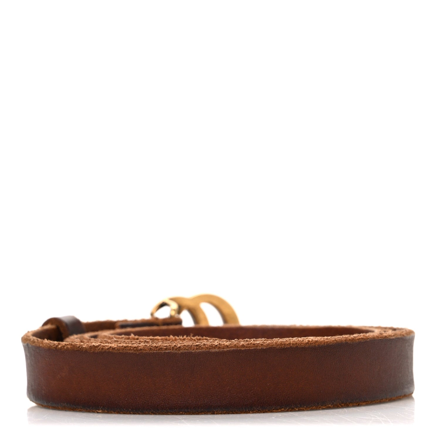 Faded Calfskin Double G Belt 95 38 Cuir