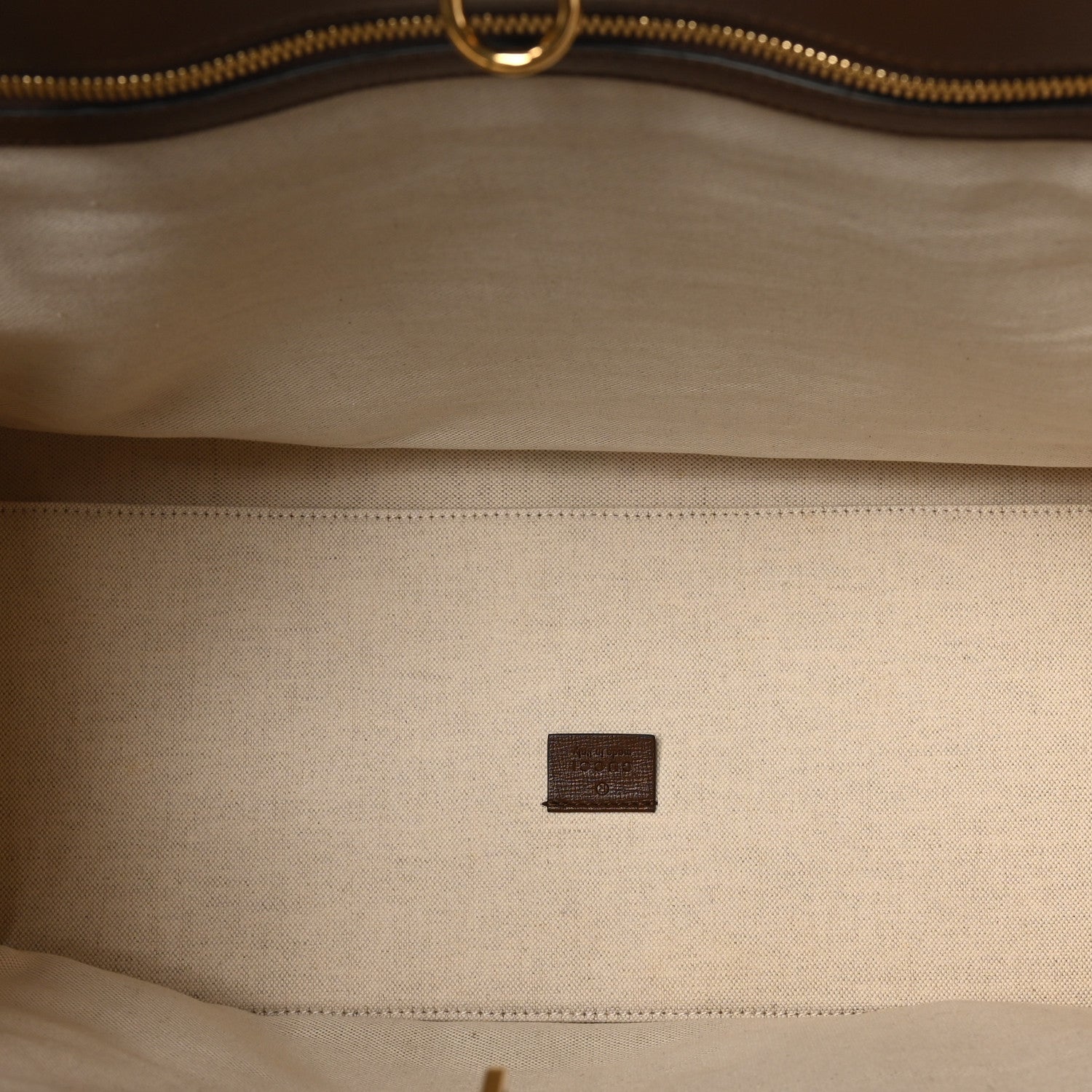 GG Supreme Monogram Fake/Not Large Retro Interlocking G Tote Bag Beige Brown Sugar