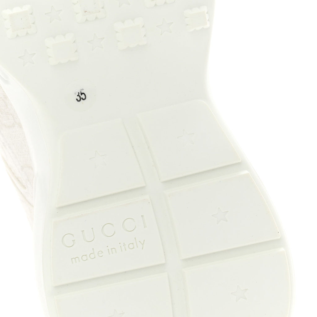 GG Supreme Monogram Womens Rhyton Sneakers 35 White