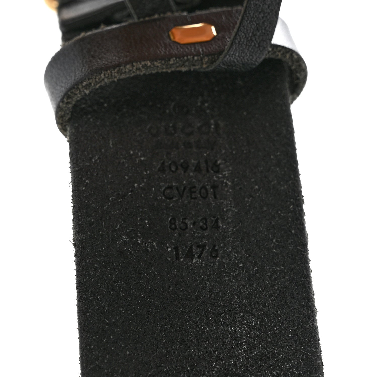 Faded Calfskin Double G 40mm Belt 85 34 Black