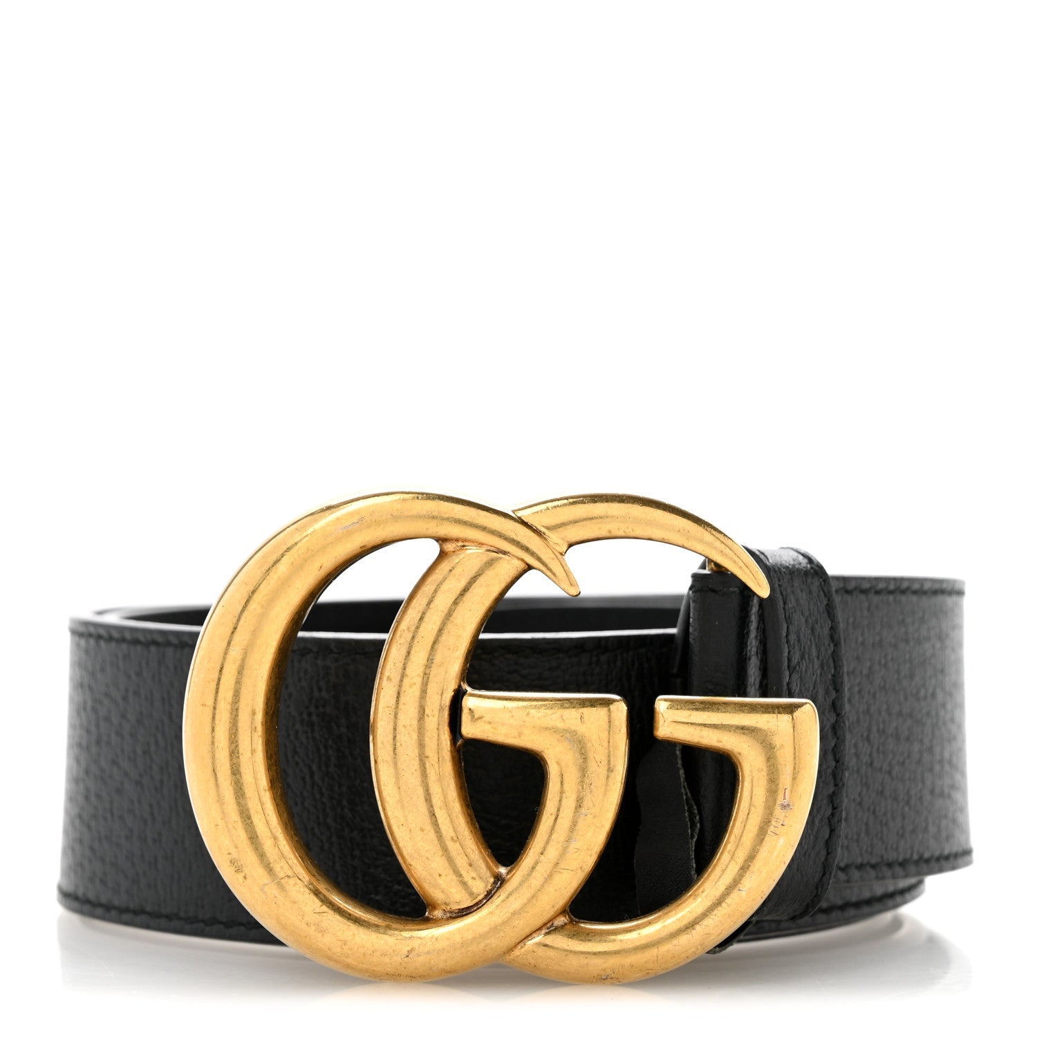 Textured Calfskin Double G 40mm Belt 75 30 Black