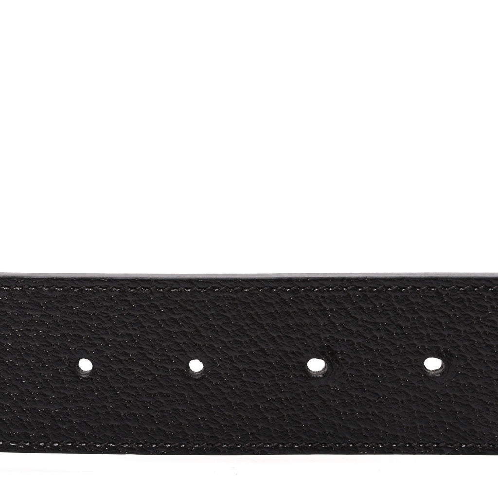 Textured Calfskin Double G 40mm Belt 80 32 Dark Cocoa