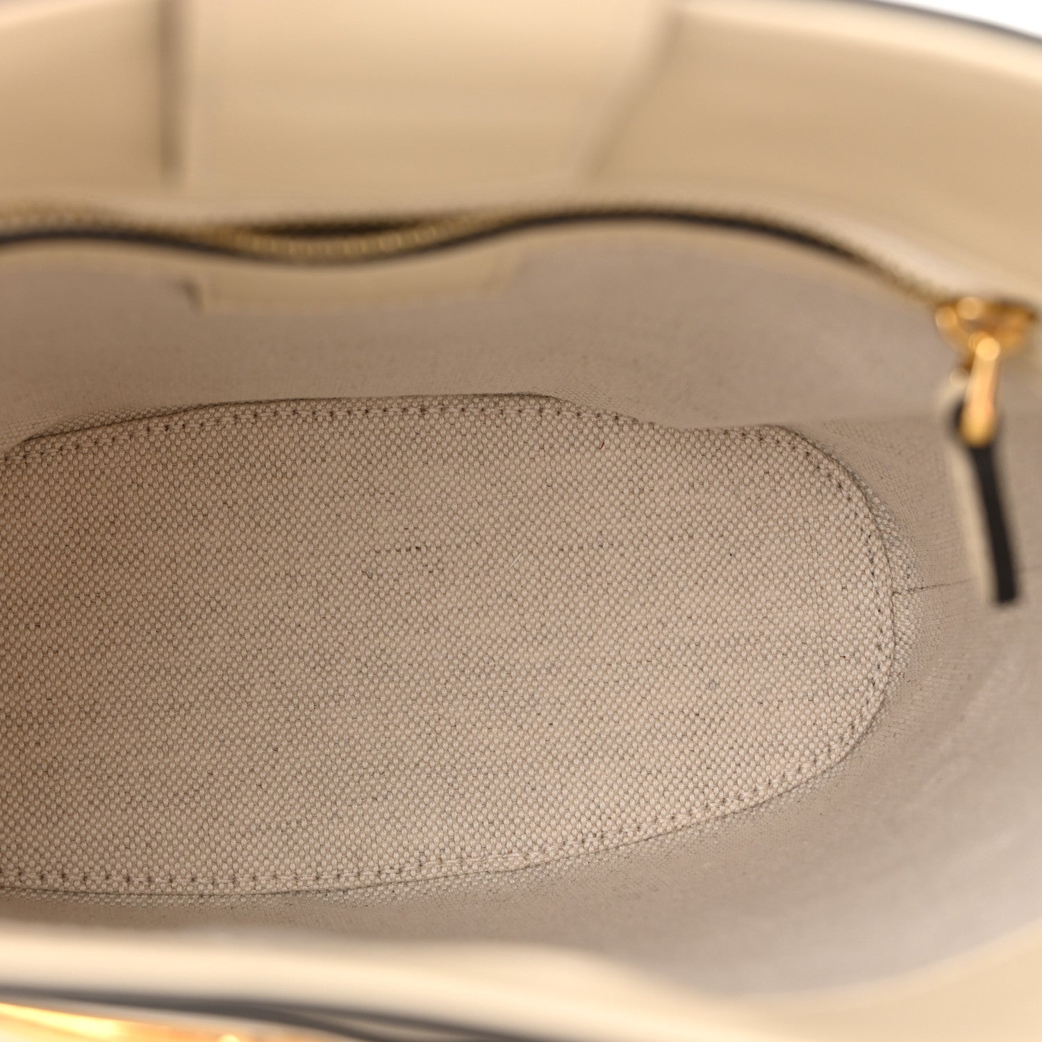 Arabella Calfskin Horsebit 73 Mini Bucket Bag White