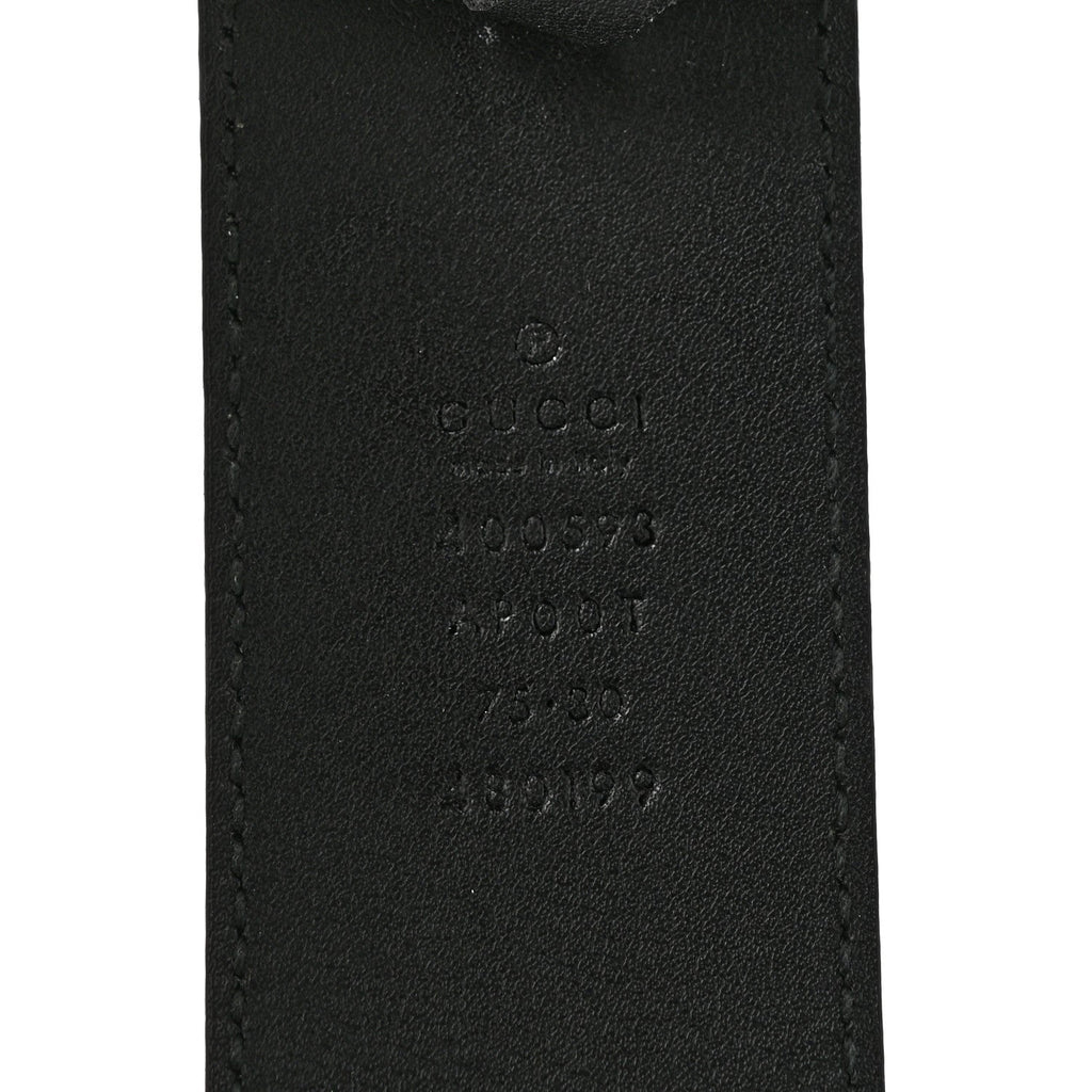 Calfskin Double G 40mm Belt 75 30 Black