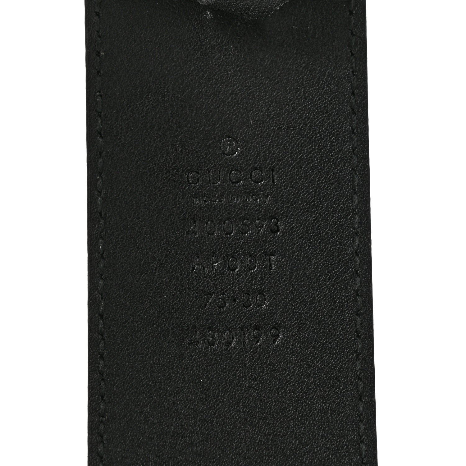 Calfskin Double G 40mm Belt 75 30 Black