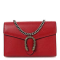 Calfskin Mini Dionysus Chain Wallet Hibiscus Red