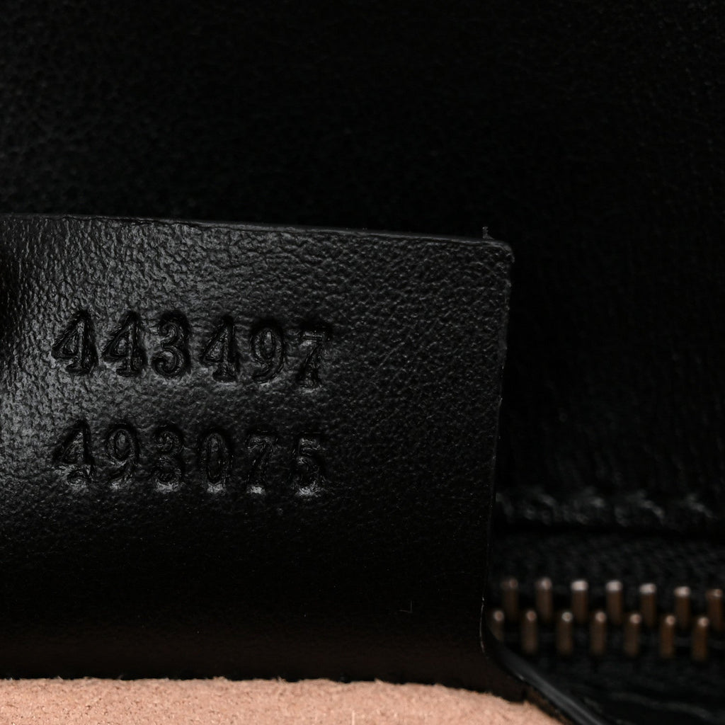 Calfskin Matelasse Small GG Marmont Shoulder Bag Black