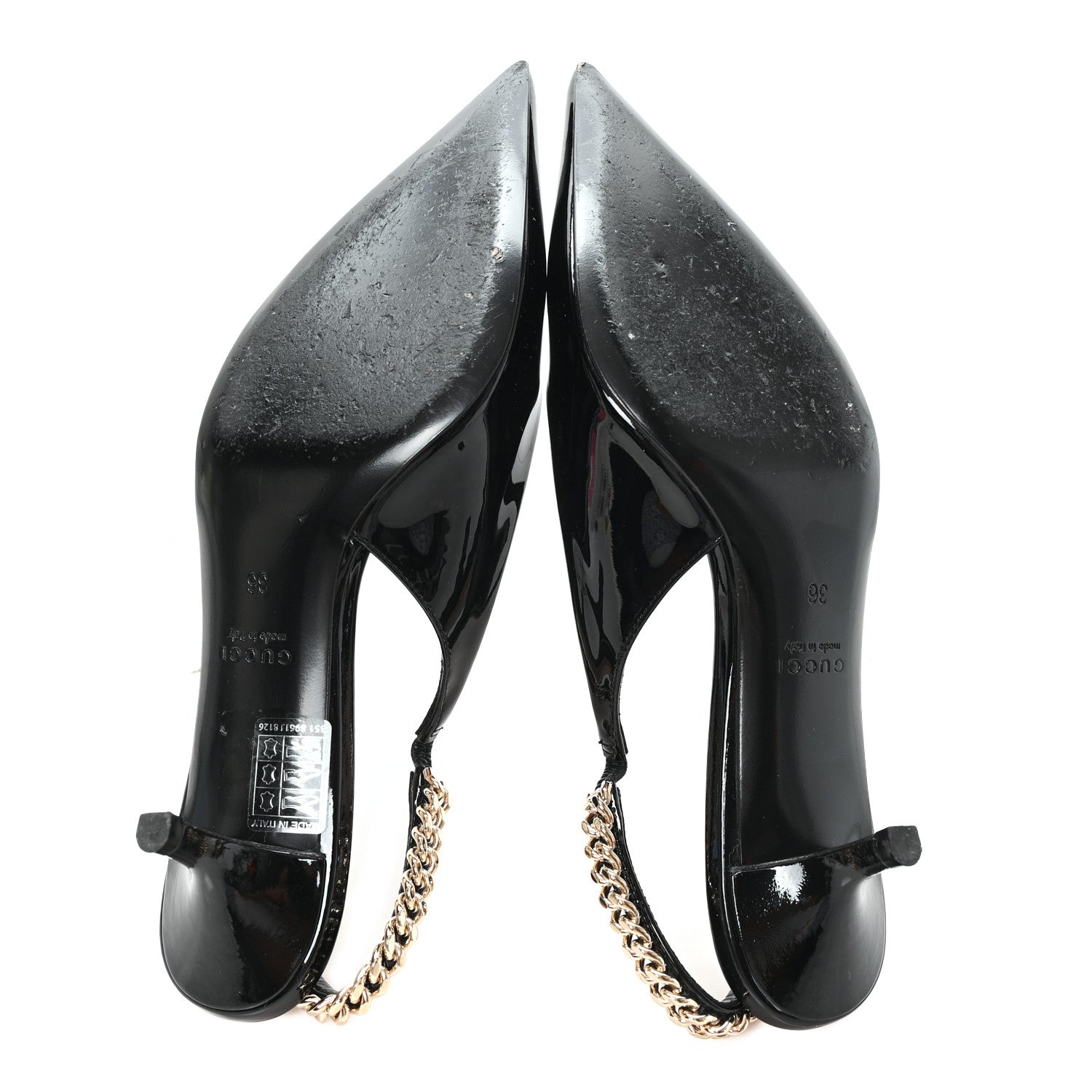 Patent Signoria 35mm Slingback Pumps 36 Black