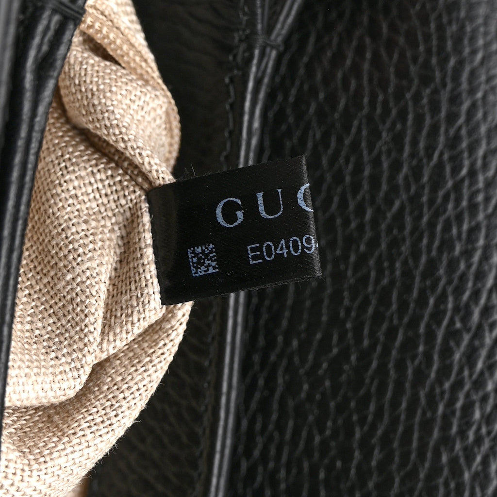 Dollar Calfskin Interlocking G Crossbody Bag Black