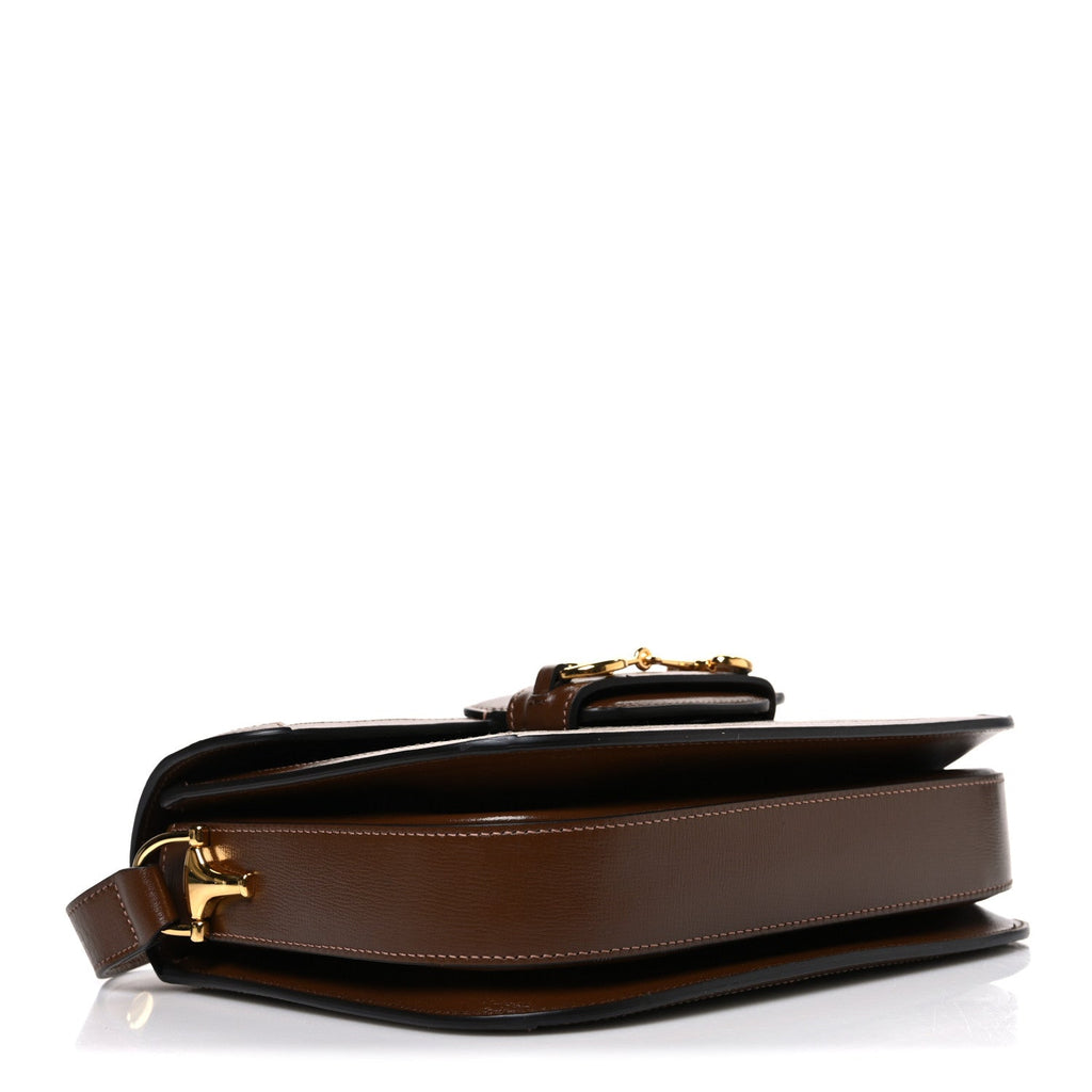 GG Supreme Monogram Horsebit 1955 Shoulder Bag Beige Brown Sugar