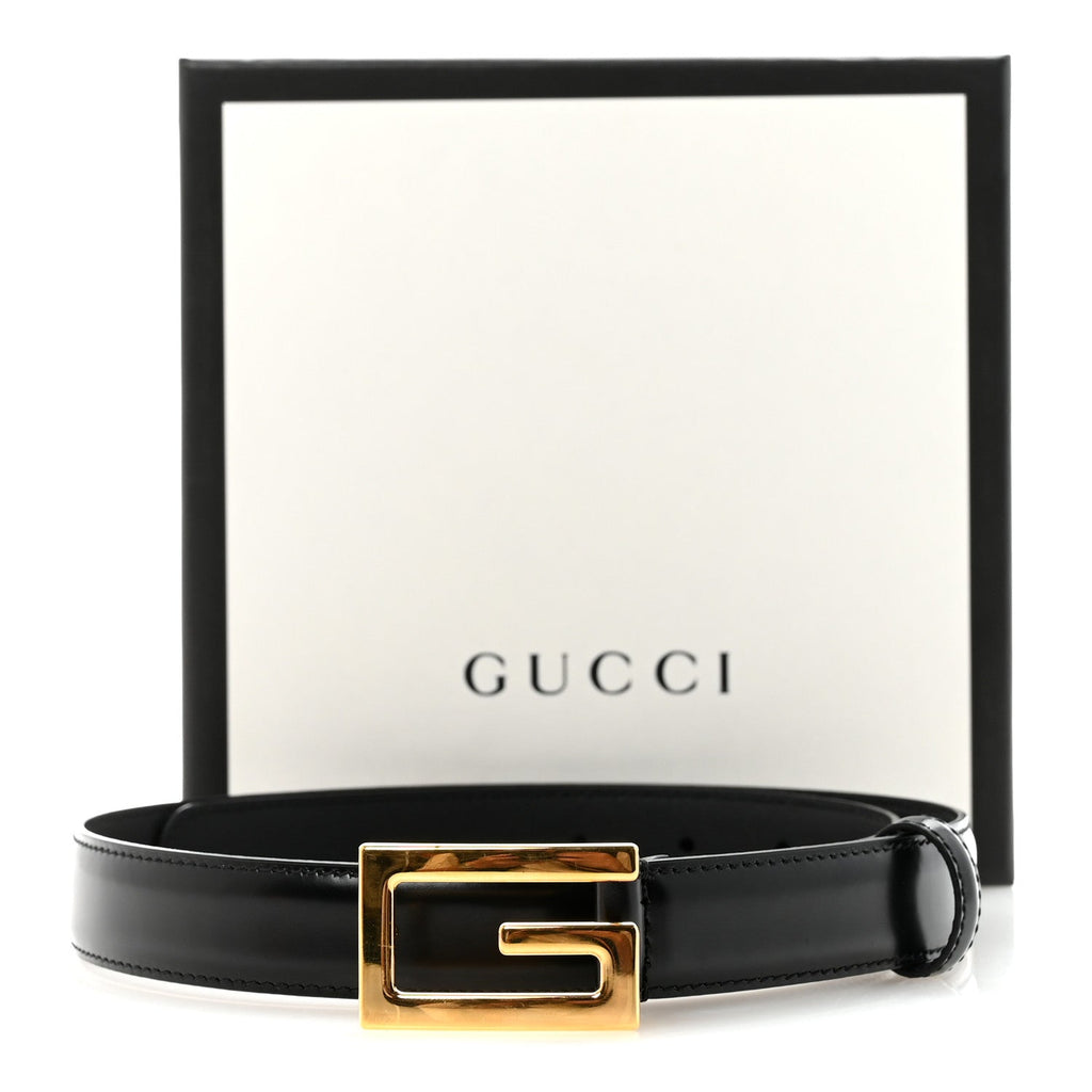 Calfskin Icaro G Cube 25mm Belt 75 30 Black