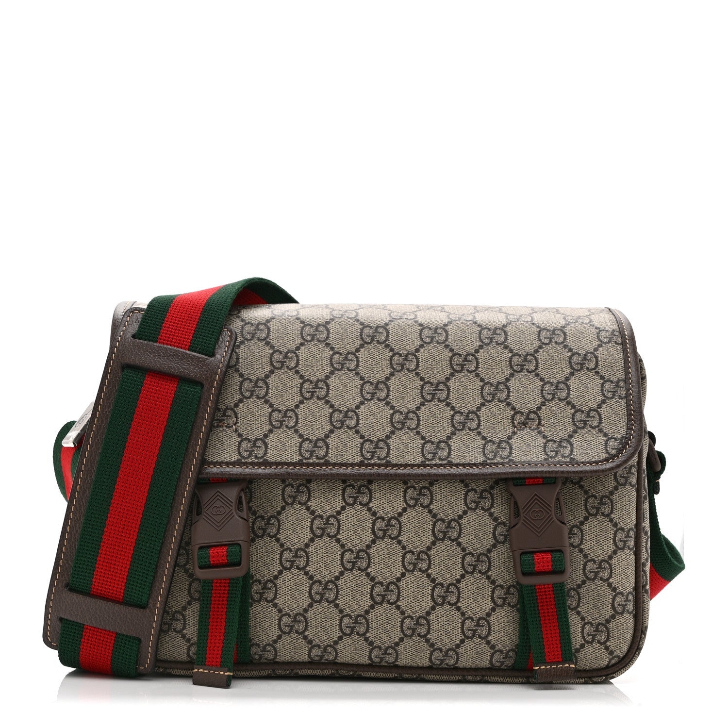 GG Supreme Small Messenger Bag Beige Ebony