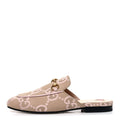 Monogram Macro GG Nappa Charlotte Womens Princetown Slippers 36 Beige Perfect Pink