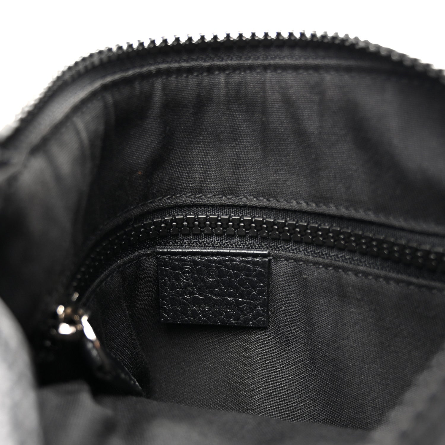 Nylon Monogram Mini Flat Messenger Bag Black