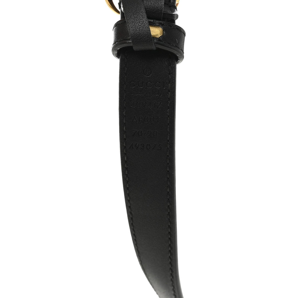 Calfskin Double G 20mm Belt 70 28 Black