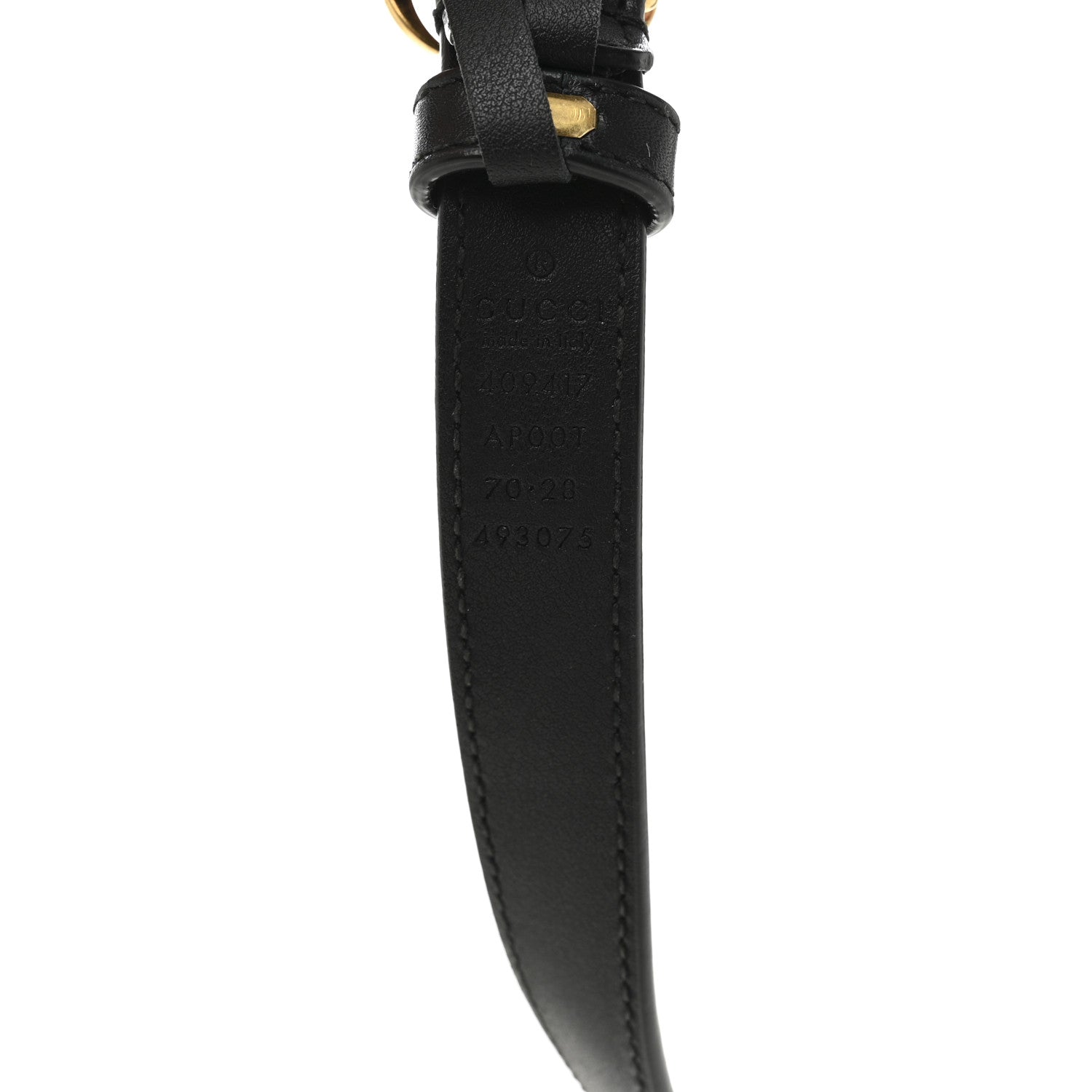 Calfskin Double G 20mm Belt 70 28 Black