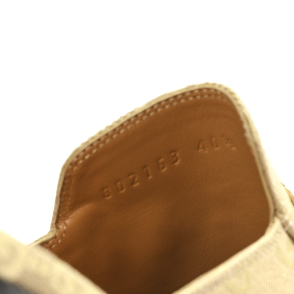 GG Monogram Canvas Womens Princetown Slippers 40.5 Egypt Salt