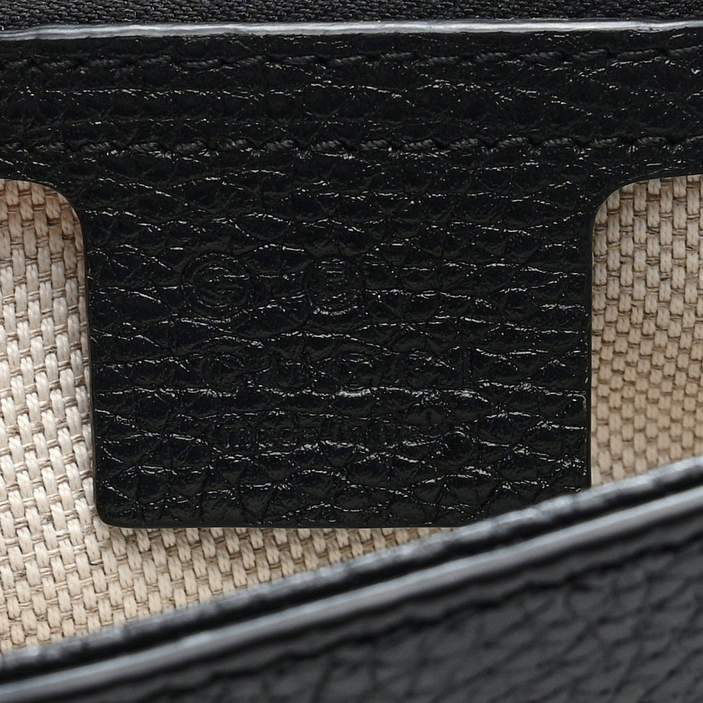 Pebbled Calfskin Medium Soho Flap Crossbody Black