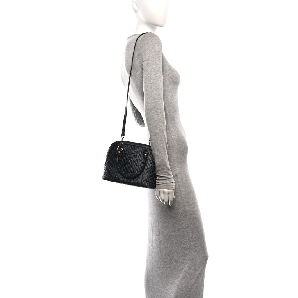 Microguccissima Mini Dome Bag Black Black