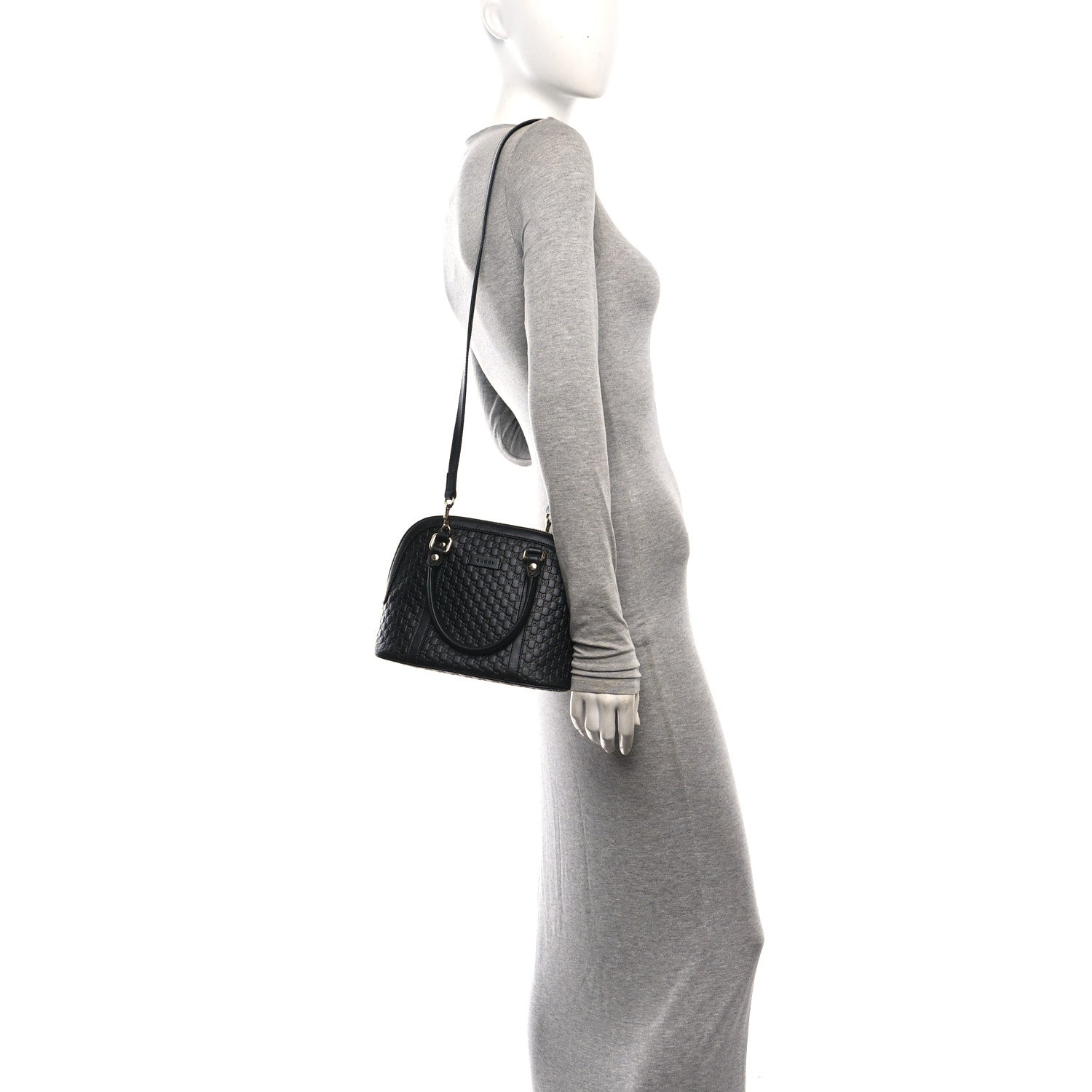 Microguccissima Mini Dome Bag Black Black