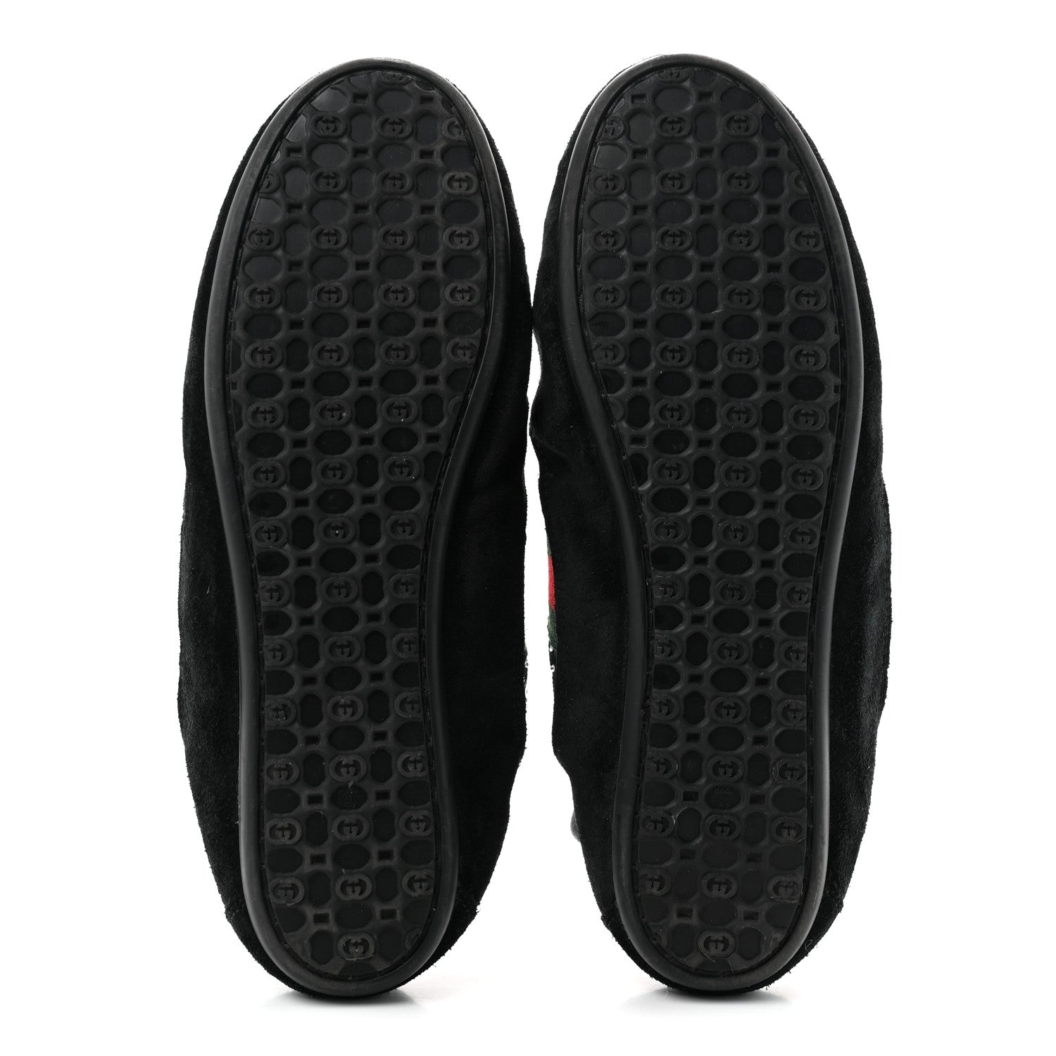 GG Suede Monogram Crystal Web Womens Sneakers 36 Black