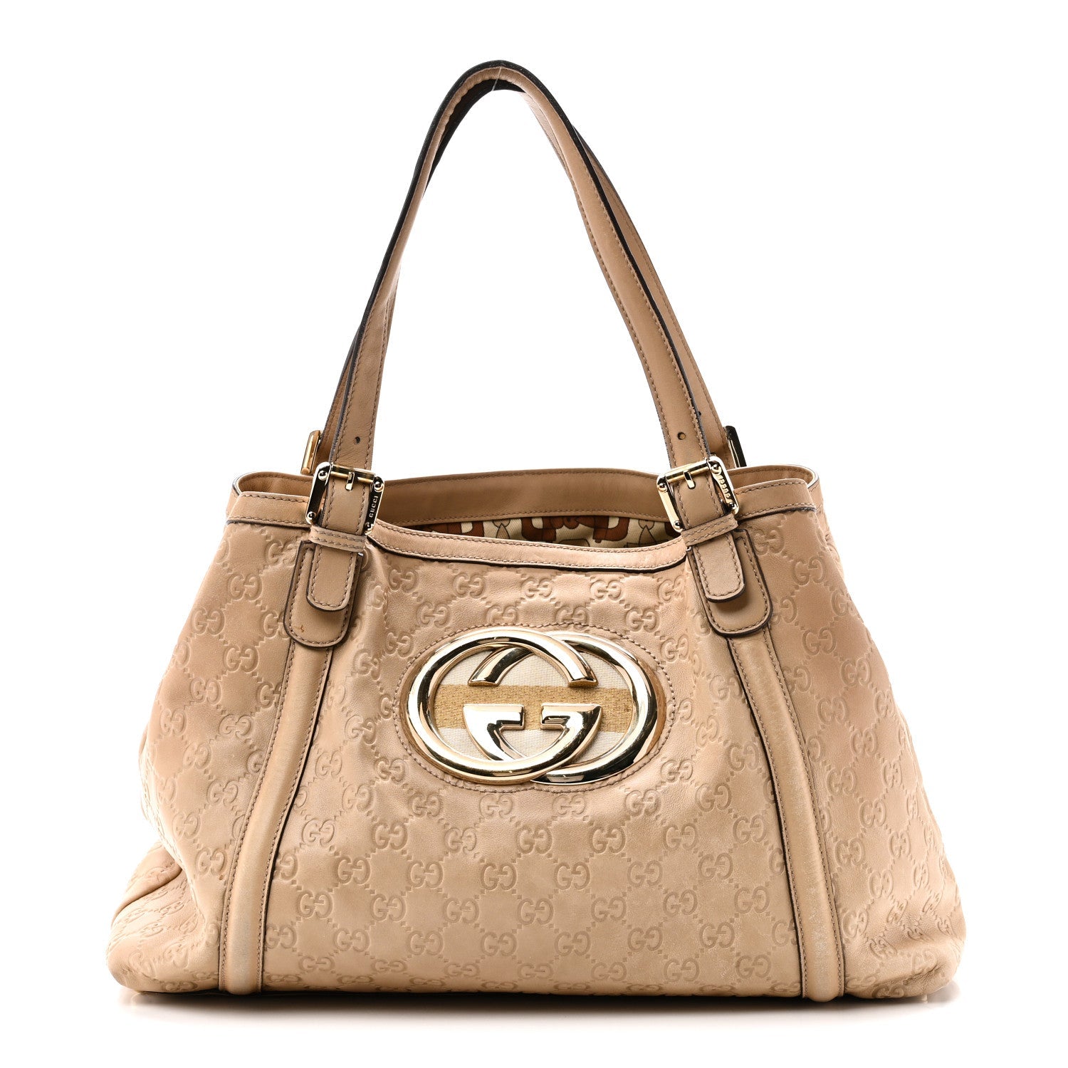 Guccissima Medium Britt Tote Beige