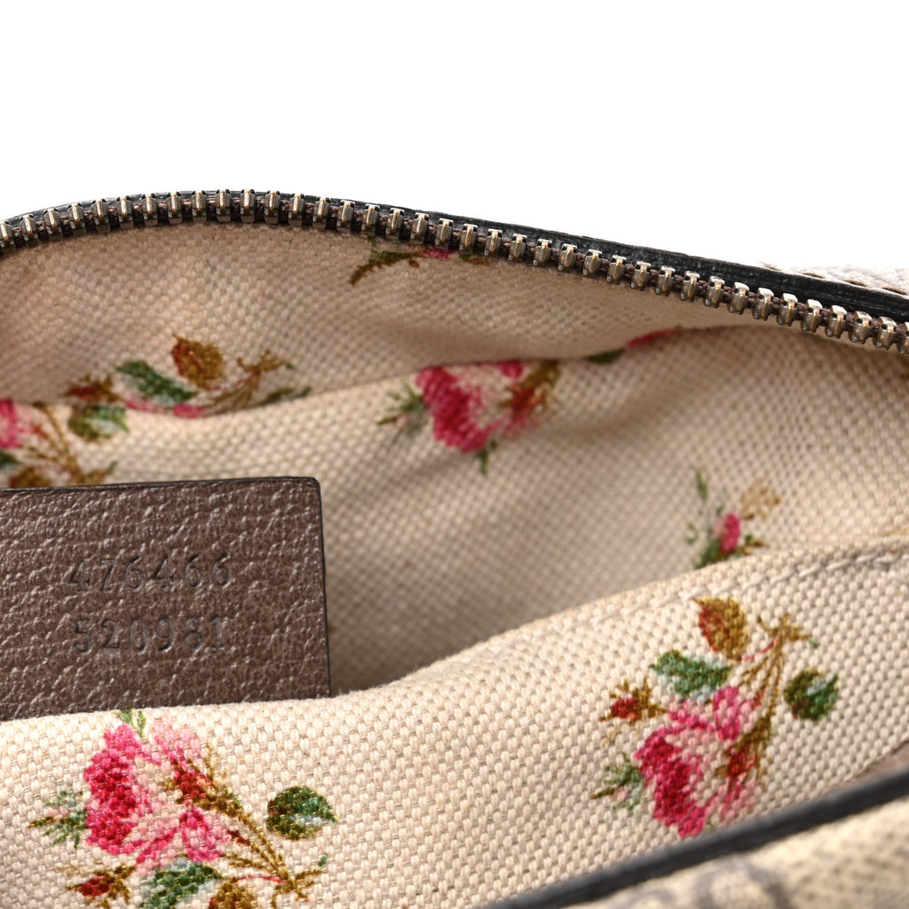 GG Supreme Monogram Web Neo Vintage Shoulder Bag Beige New Acero Crop