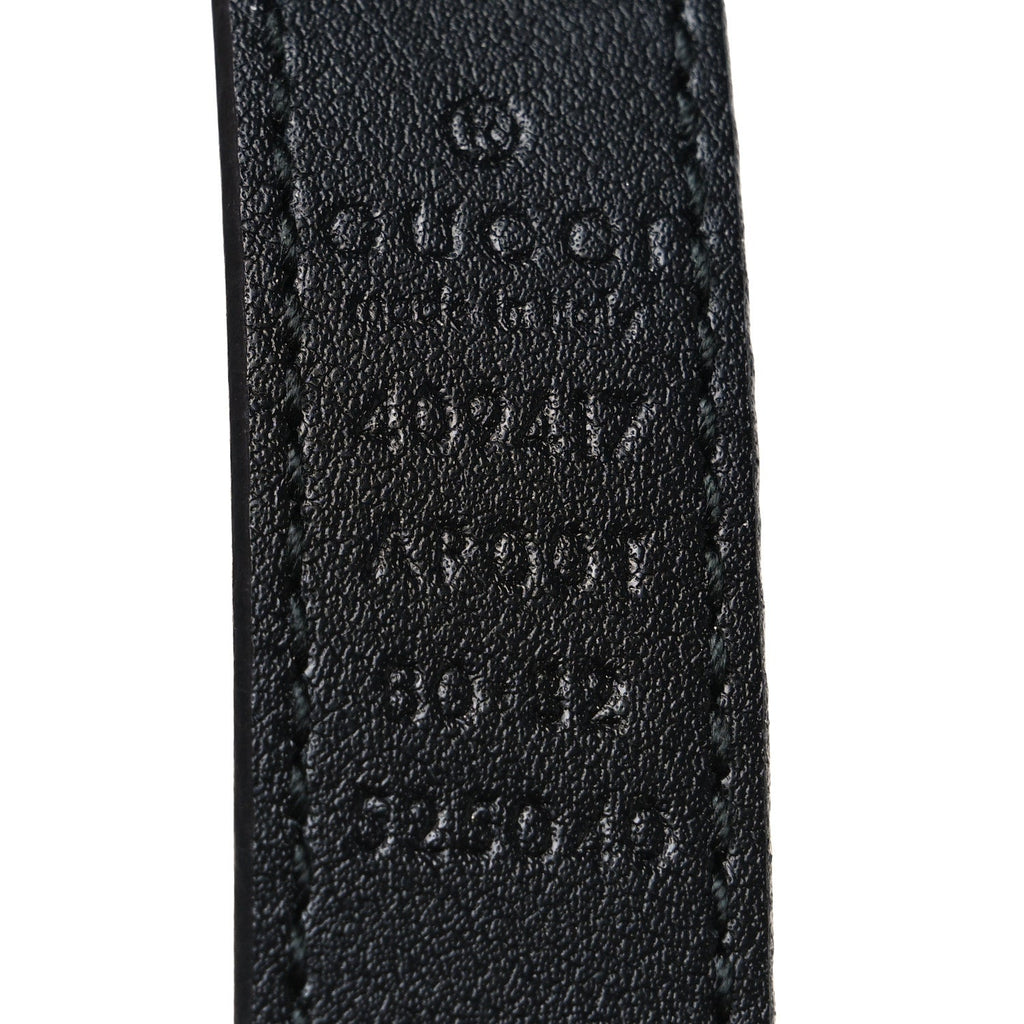 Calfskin Double G 20mm Belt 80 32 Black
