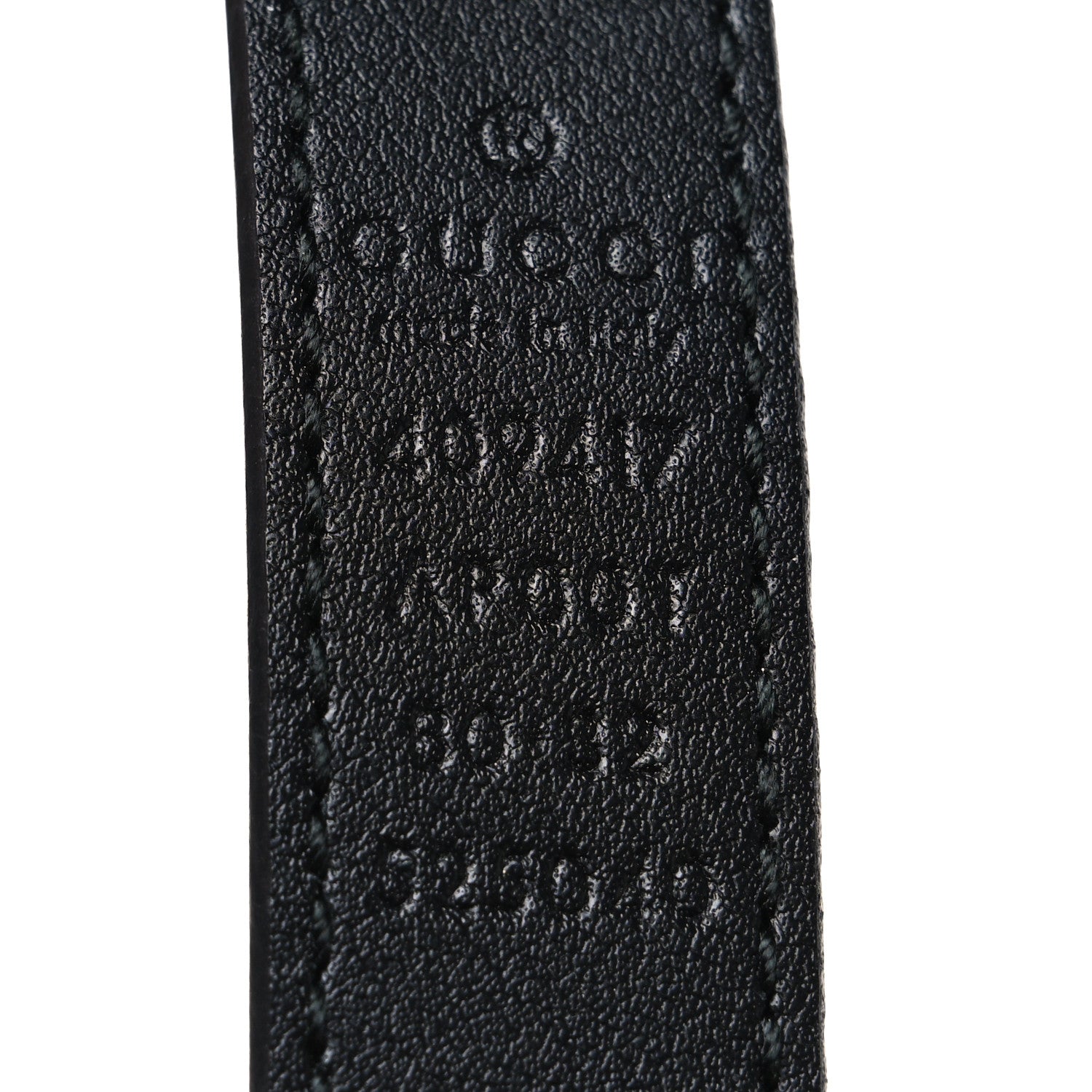 Calfskin Double G 20mm Belt 80 32 Black