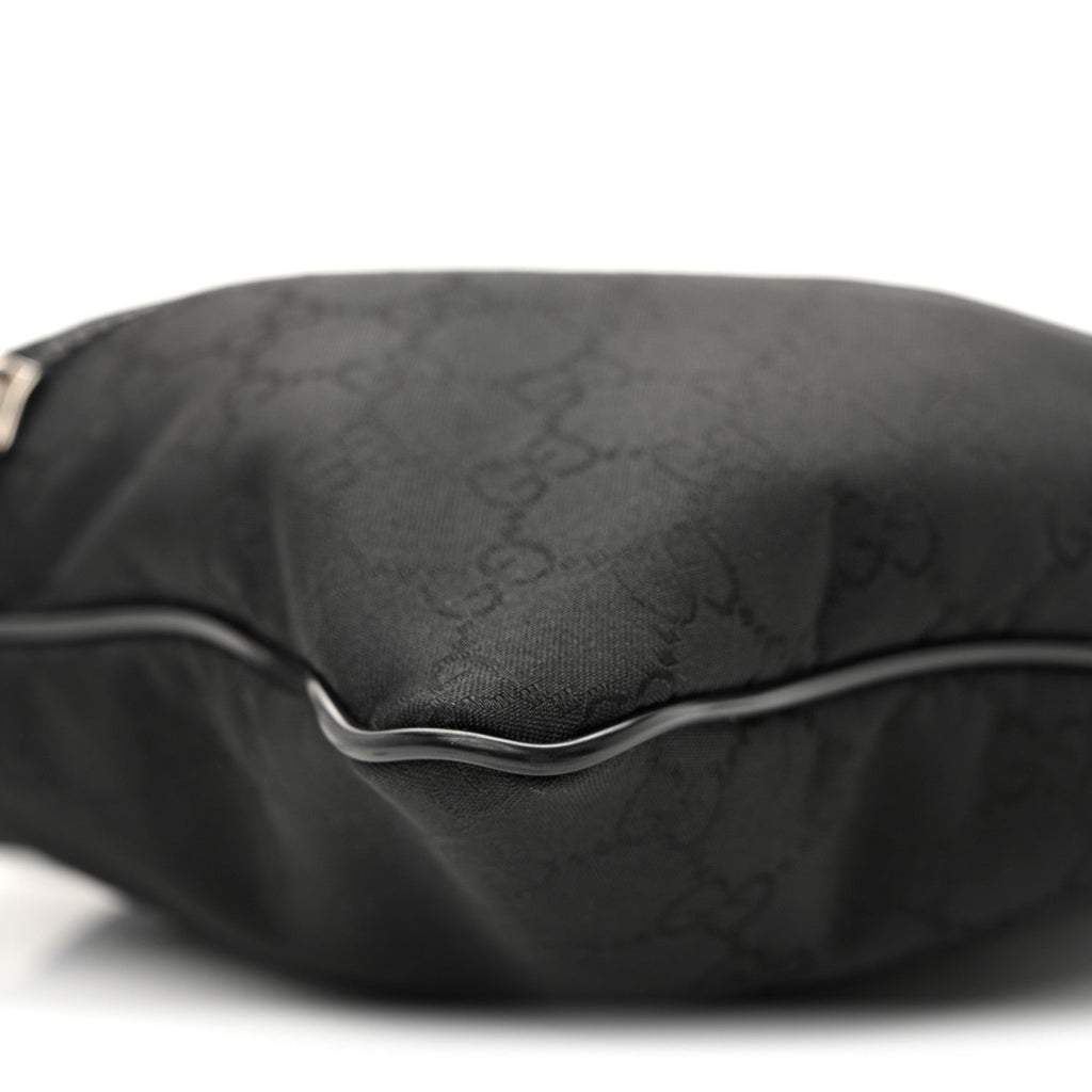 Nylon Monogram Mini Flat Messenger Bag Black