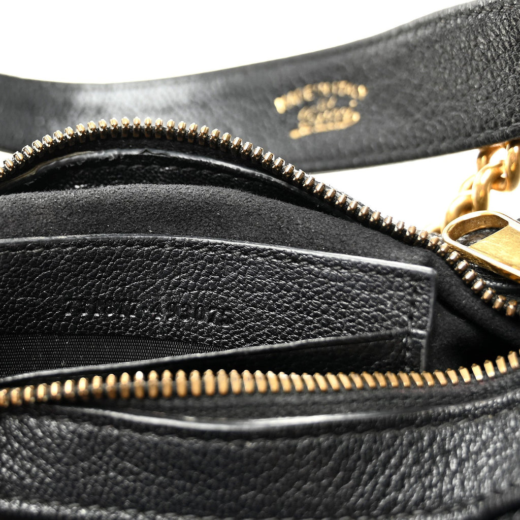 Goatskin Small Aphrodite Shoulder Bag Black