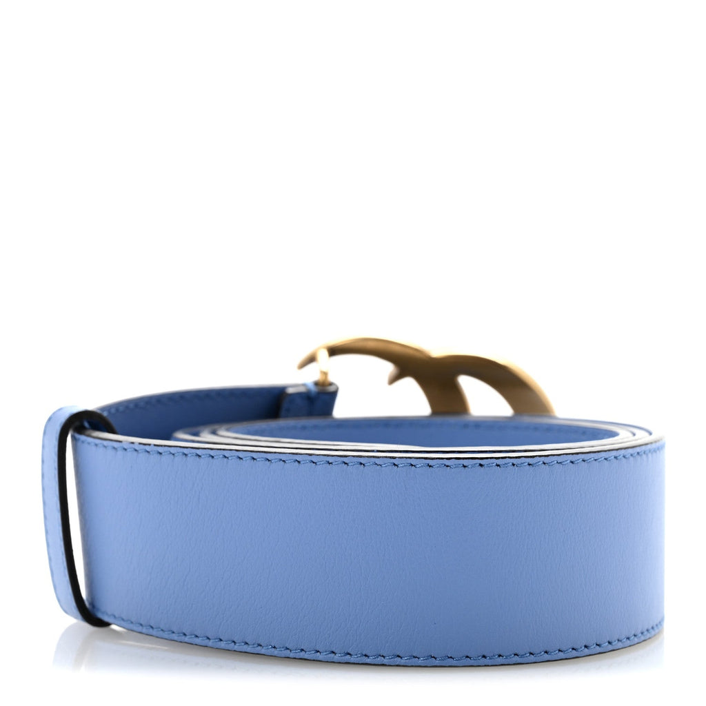 Calfskin Double G 40mm Belt 90 36 Clear Sky Blue