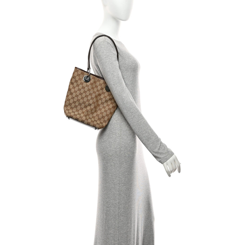 Monogram Small Eclipse Tote Brown