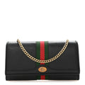 Dollar Calfskin Web Ophidia Wallet On Chain Black
