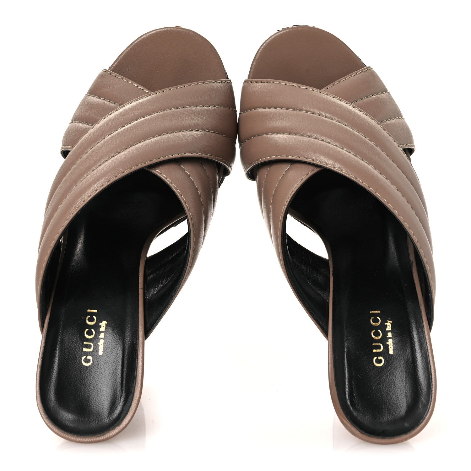 Malaga Kid Webby Crossover High Heel Slide Sandals 39 Porcelain Rose