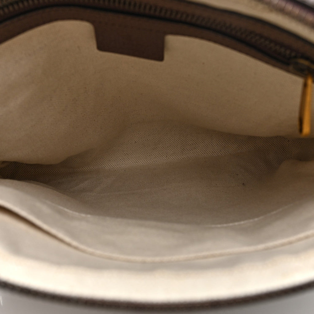 GG Supreme Monogram Web Small Ophidia Messenger Bag Brown