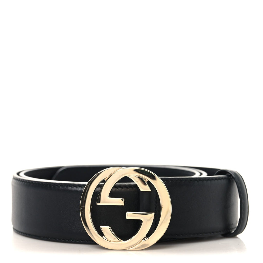 Calfskin Interlocking G 37mm Belt 90 36 Black