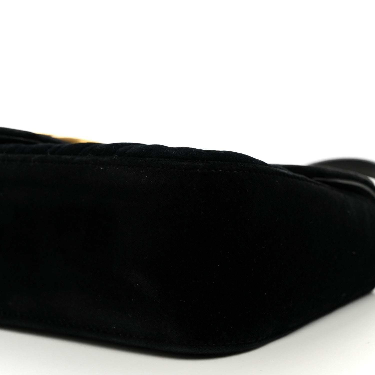 Velvet Matelasse Marquise Crystals Embroidered Small GG Marmont Shoulder Bag Black