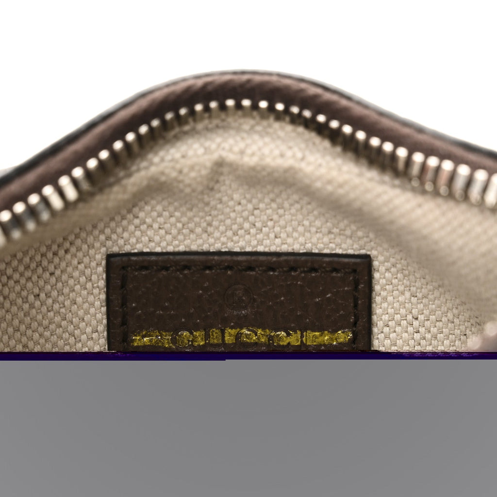 GG Supreme Monogram Textured Calfskin Web Mini Attache Hobo Beige Ebony New Acero
