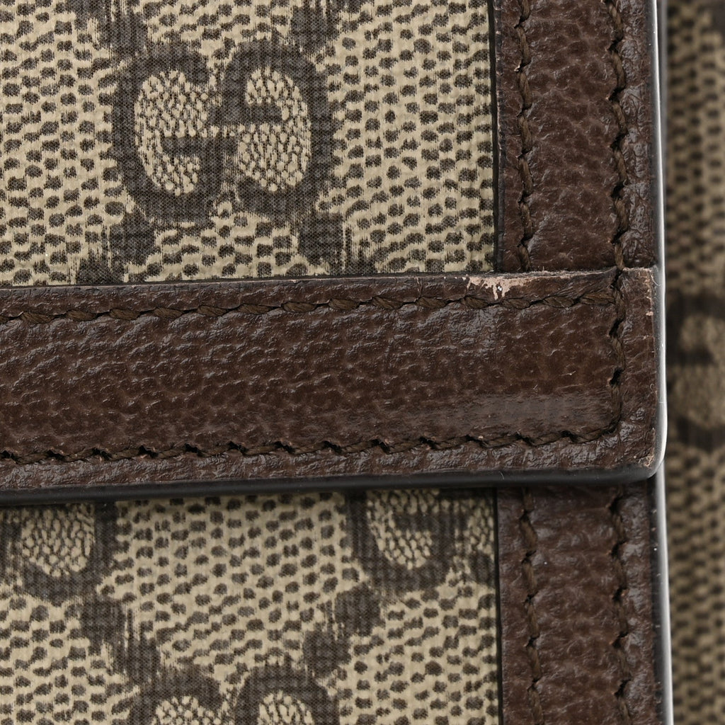 GG Supreme Monogram Web Mini Ophidia Bag Beige Ebony
