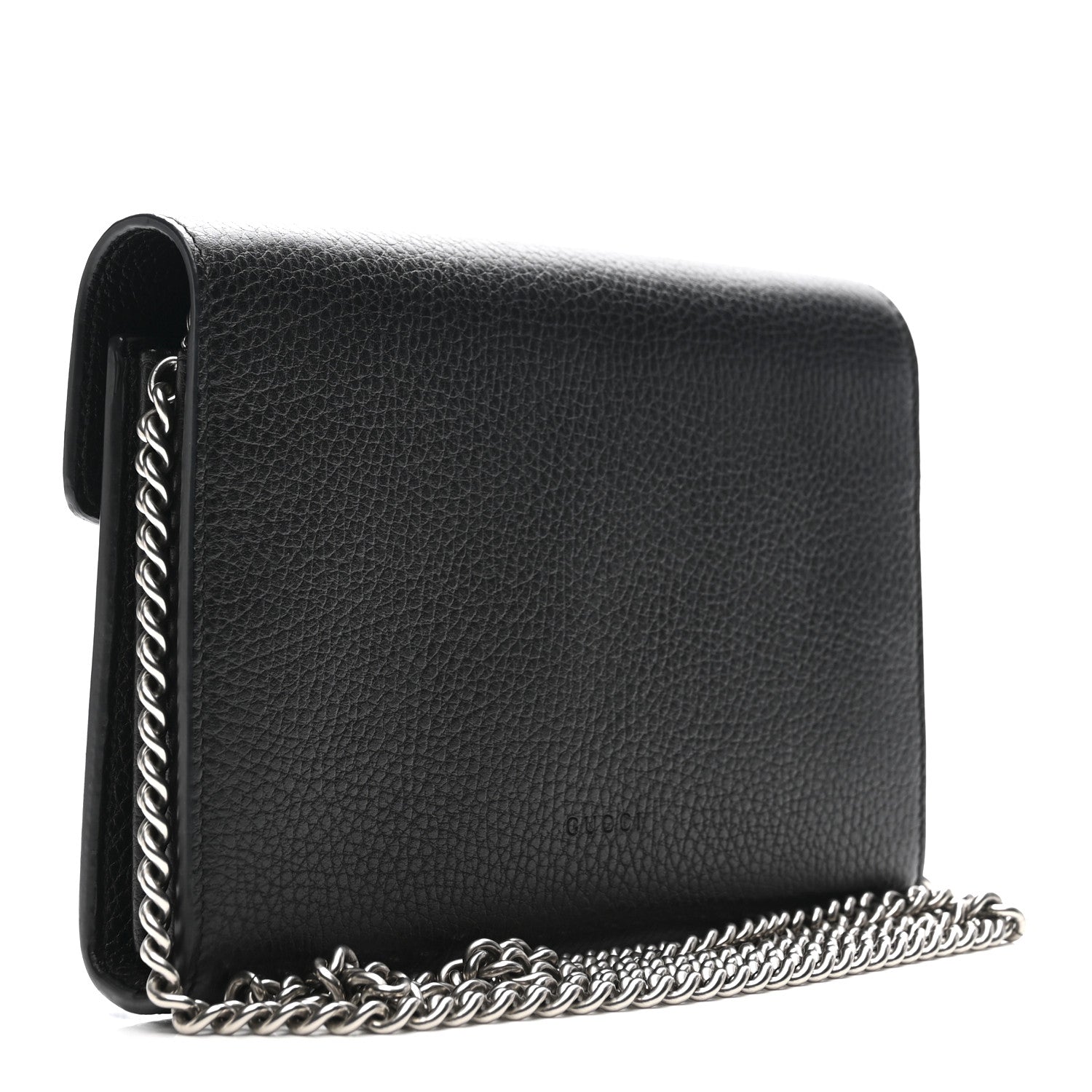 Calfskin Mini Dionysus Chain Wallet Black