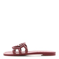 Rubber Womens Interlocking G Slide Sandals  39 Rosso Ancora