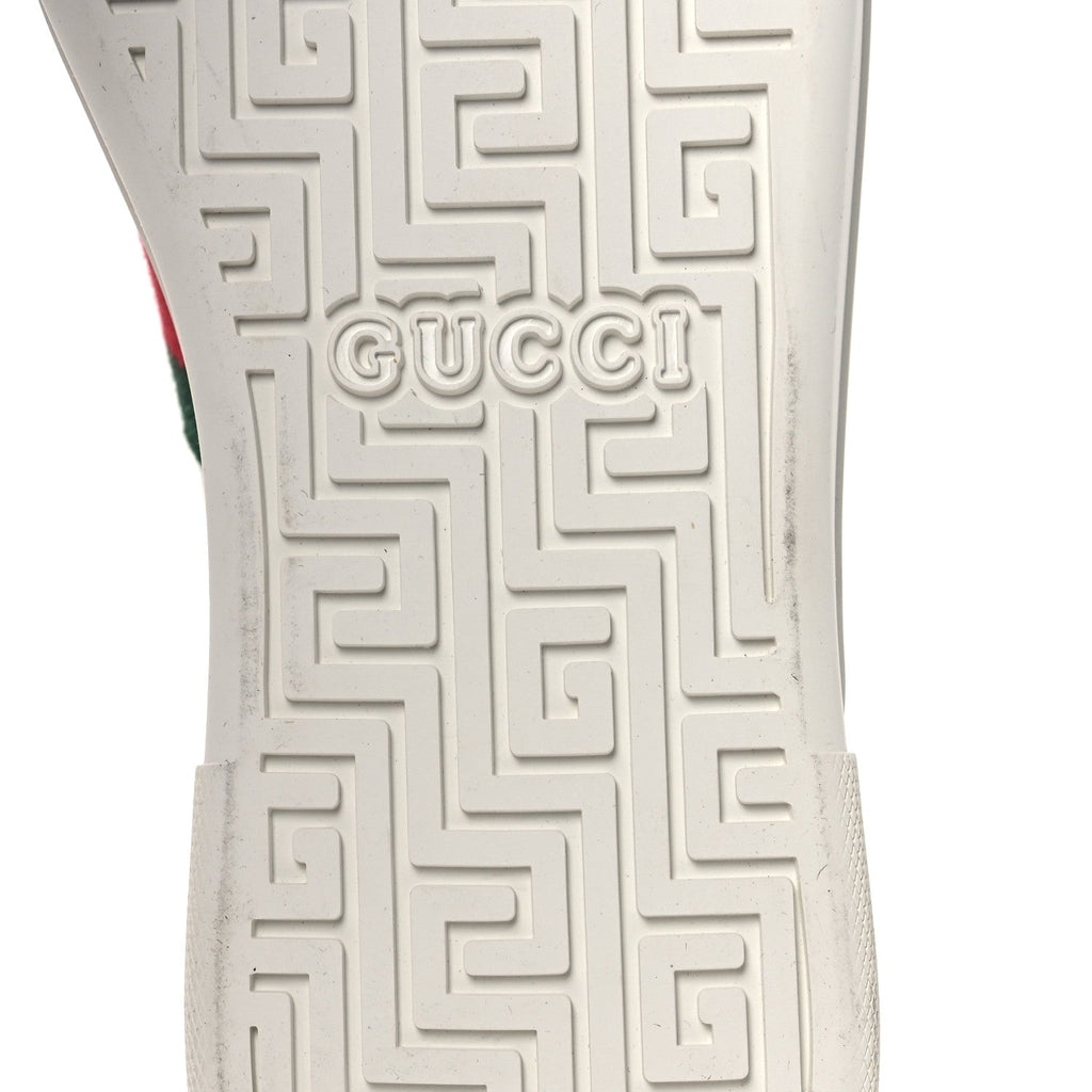 Ultralight Plume Calfskin Web Womens Ace Platform Sneakers 41 White