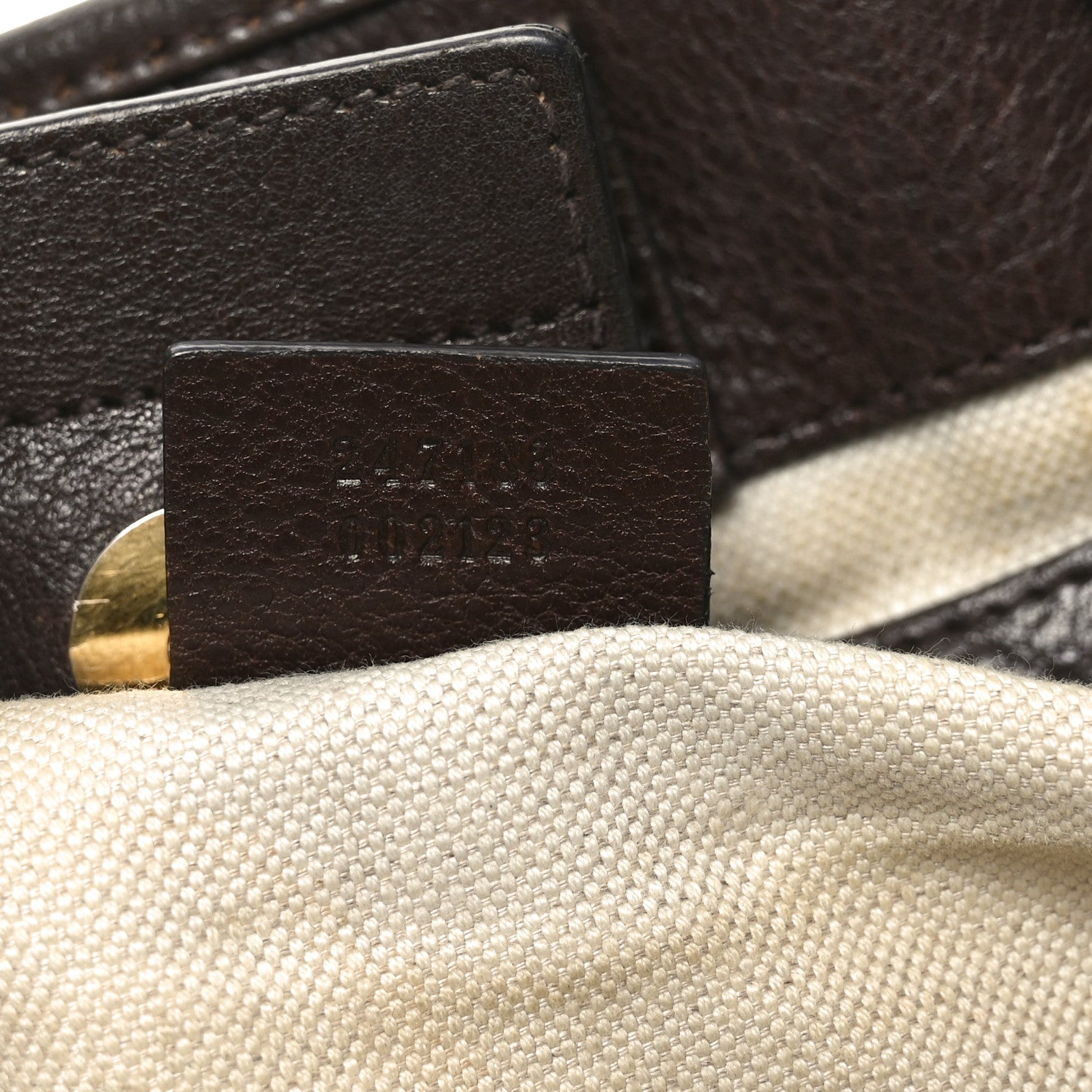 Monogram Medium GG Running Tote Dark Brown