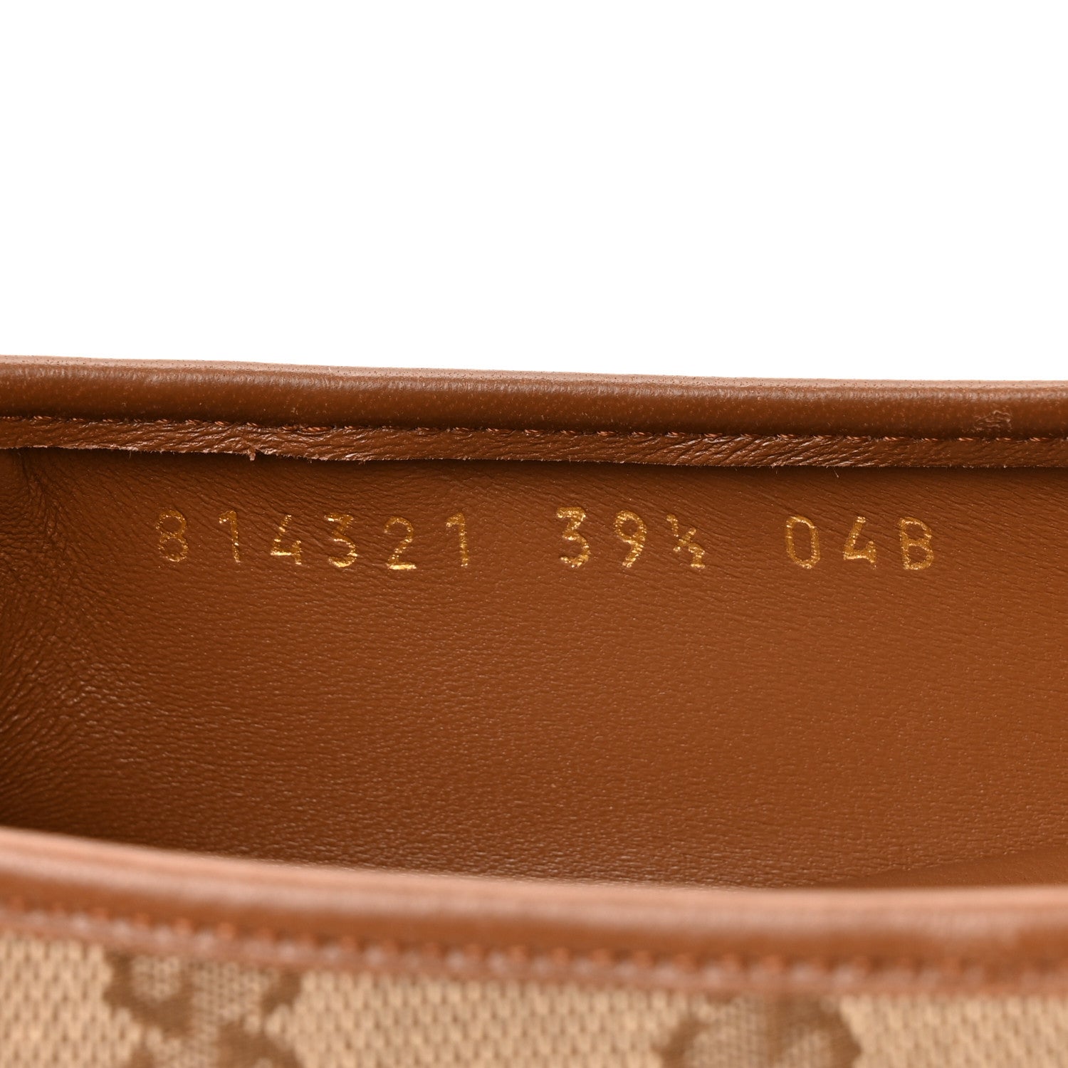 GG Monogram Horsebit Bow Ballet Flats 39.5 Beige Ebony Sundial