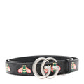 GG Supreme Monogram Bee Multicolor Appia Calfskin 30mm Belt 105 42 Black